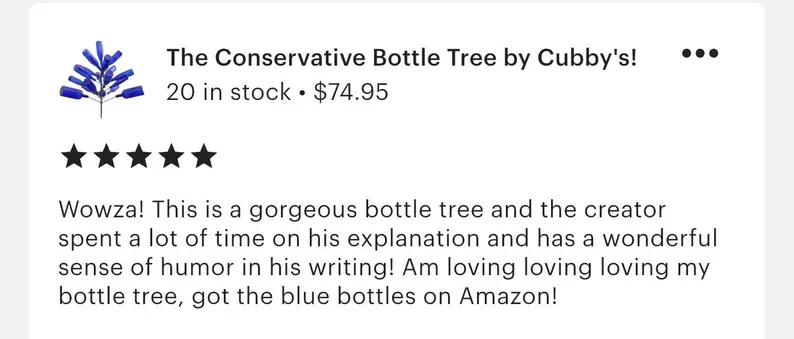 The Conservative Bottle Tree by Cubby's! - Image 6